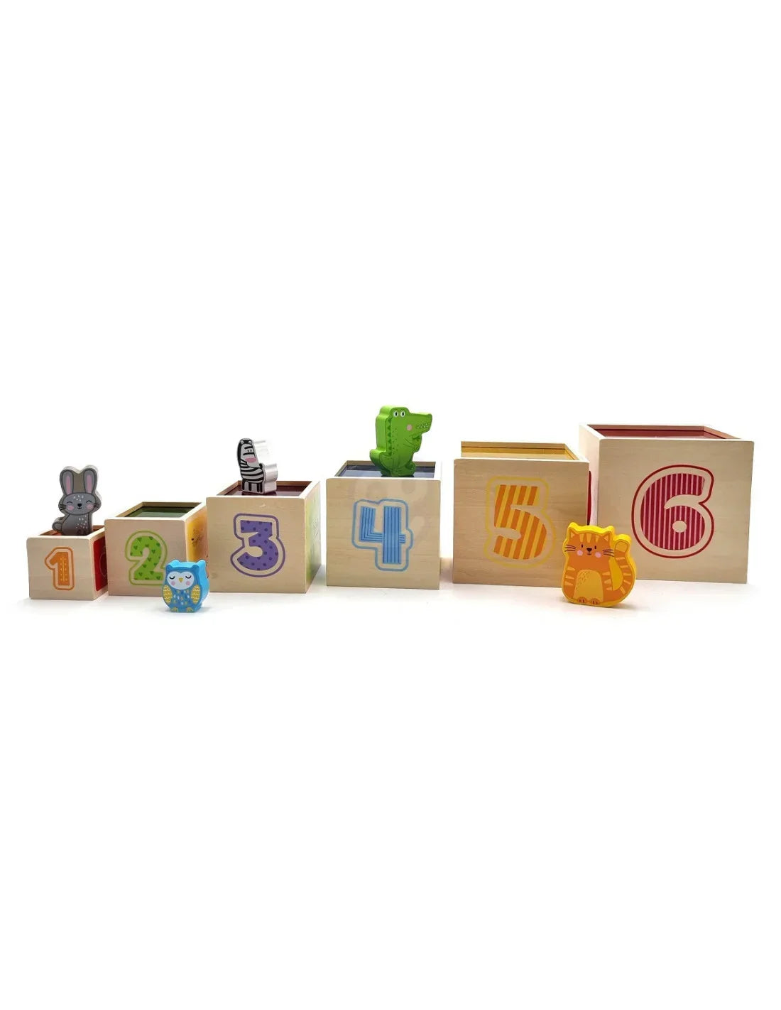 VIGA drewniana piramidka sorter Montessori dla dzieci 1+ - zabawki-dla-dziewczynki