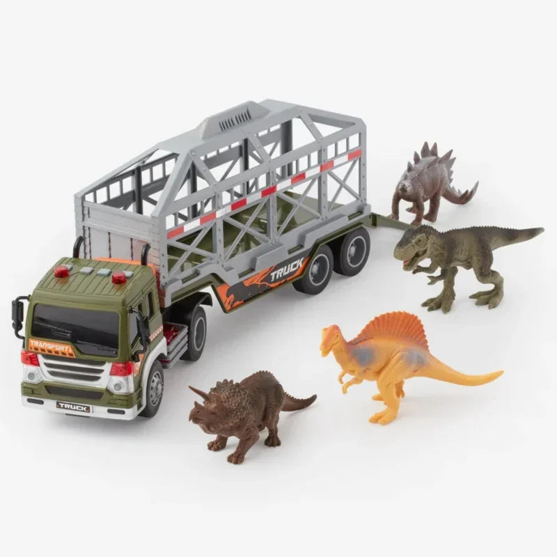 Ciężarówka WOOPIE Dinozaury interaktywny zestaw do zabawy - zabawki-dla-dziewczynki