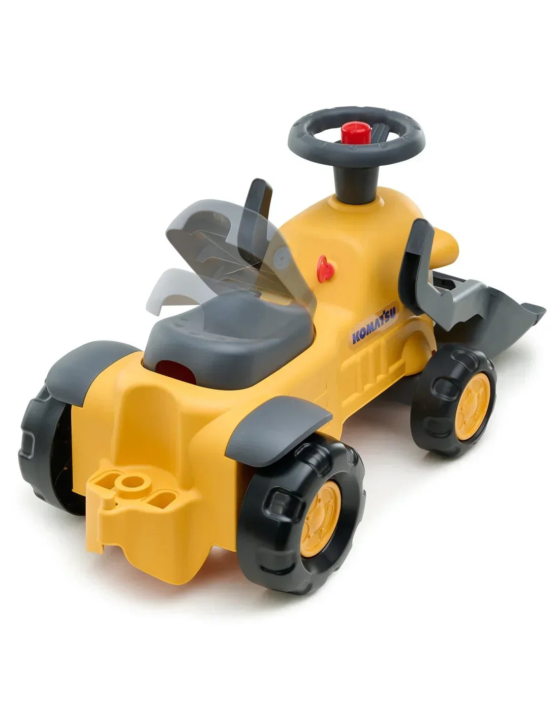 FALK Jeździk Traktor Komatsu z Łyżką Koparką i Przyczepą - zabawki-dla-dziewczynki