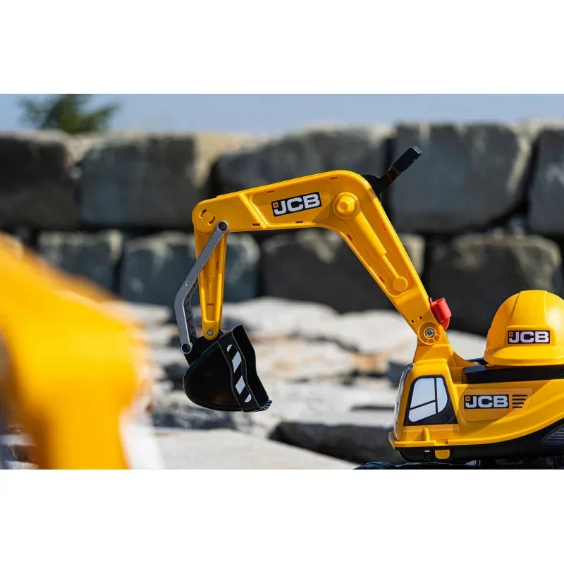 Koparka FALK JCB DIGGER żółta obrotowa ruchoma łyżka - zabawki-dla-dziewczynki