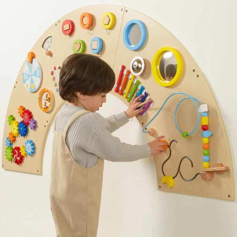 VIGA Tablica Manipulacyjna Ścienna Łuk Montessori - zabawki-dla-dziewczynki