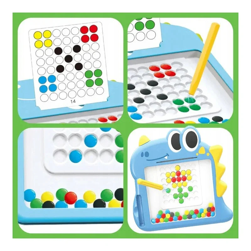 WOOPIE Tablica Magnetyczna dla Dzieci Montessori MagPad Dinozaur - zabawki-dla-dziewczynki