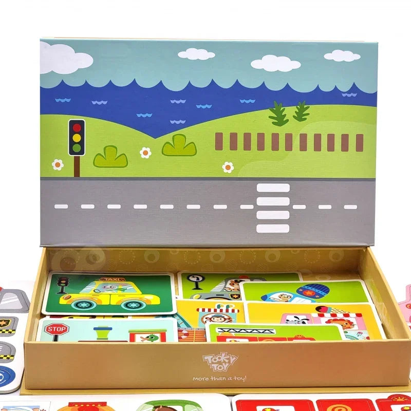 Magnetyczna układanka TOOKY TOY dla dzieci kreatywna zabawa edukacyjna - zabawki-dla-dziewczynki