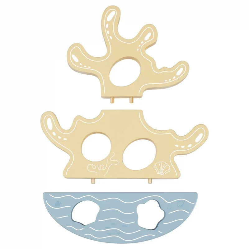 TOOKY TOY Wieża Balansująca 23 elementy edukacyjna zabawka - zabawki-dla-dziewczynki