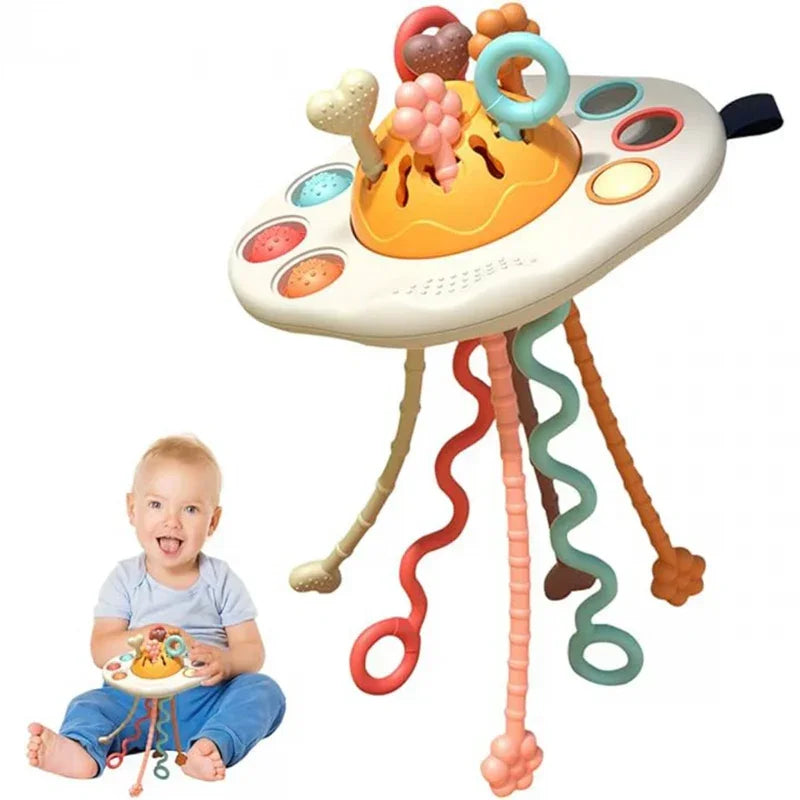 Woopie Baby zabawka sensoryczna Montessori grzechotka i gryzak - zabawki-dla-dziewczynki