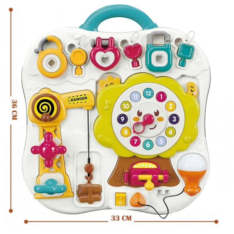WOOPIE Tablica Montessori Manipulacyjna Sensoryczna Interaktywna dla Malucha - zabawki-dla-dziewczynki