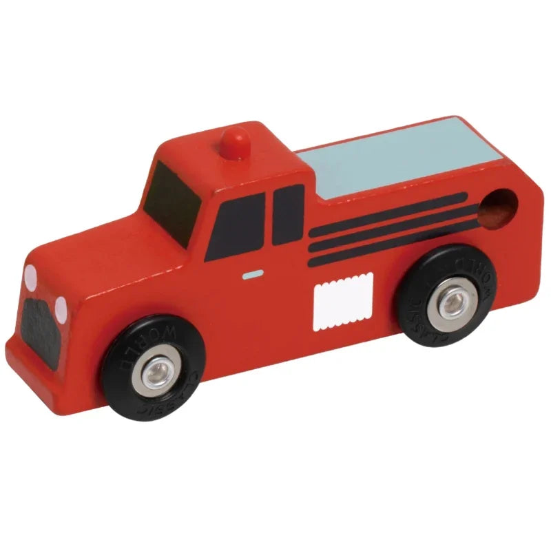 CLASSIC WORLD Drewniane Samochodziki Policja Straż Laweta Zestaw 3 szt. - zabawki-dla-dziewczynki