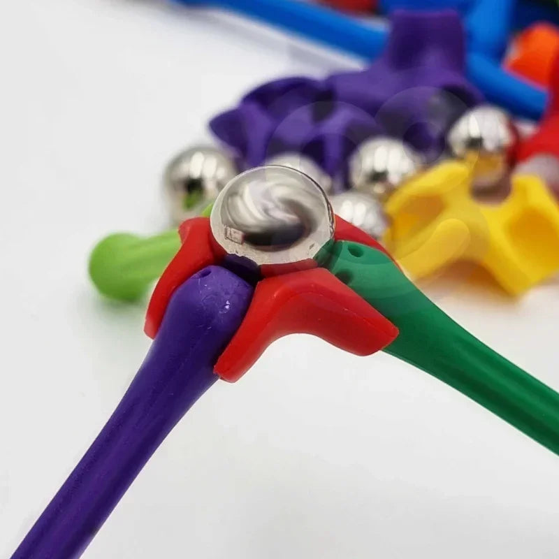 Zestaw klocków magnetycznych WOOPIE 110 el. - zabawki-dla-dziewczynki
