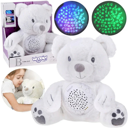 Przytulanka miś WOOPIE BABY z projektorem i pozytywką - zabawki-dla-dziewczynki