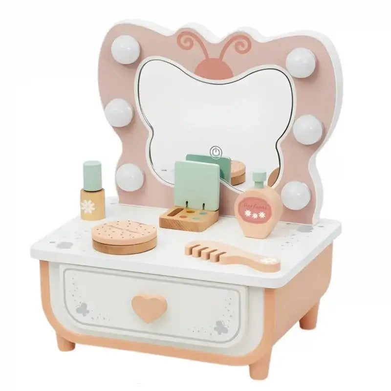 TOOKY TOY toaletka motyl dla dzieci lustro i kosmetyki - zabawki-dla-dziewczynki