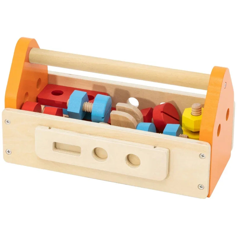 Viga Skrzynka Na Narzędzia Zestaw Drewniany - zabawki-dla-dziewczynki