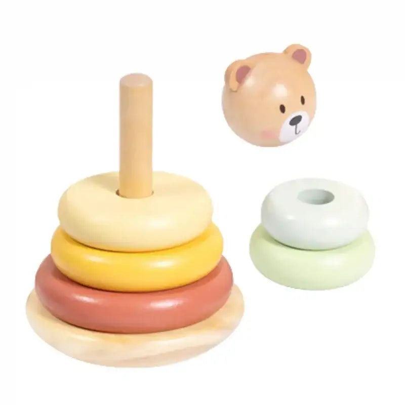 TOOKY TOY Kolorowy Stacker Miś sensoryczna układanka dla dzieci - zabawki-dla-dziewczynki