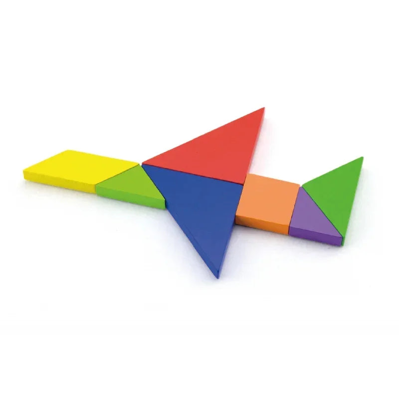 VIGA układanka tangram drewniana gra edukacyjna FSC - zabawki-dla-dziewczynki