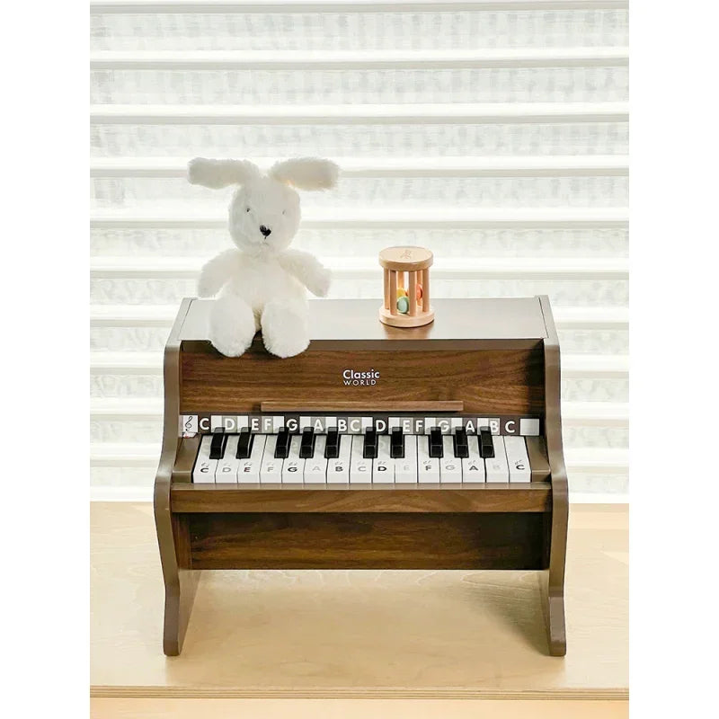 CLASSIC WORLD pianino drewniane z książeczką dla dzieci - zabawki-dla-dziewczynki