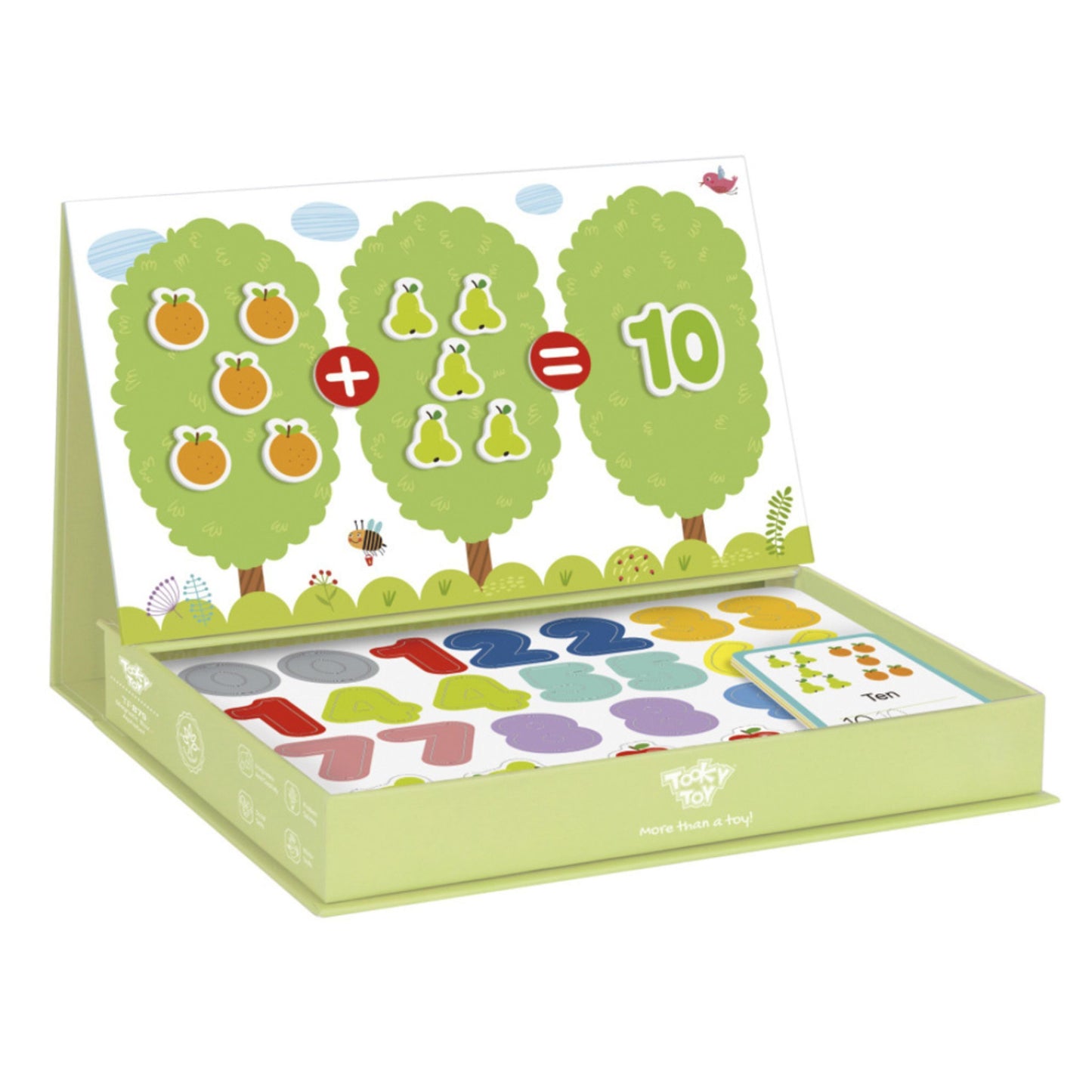 5-TOOKY TOY Drewniana Gra Magnetyczna Układanka Montessori dla Dzieci-5
