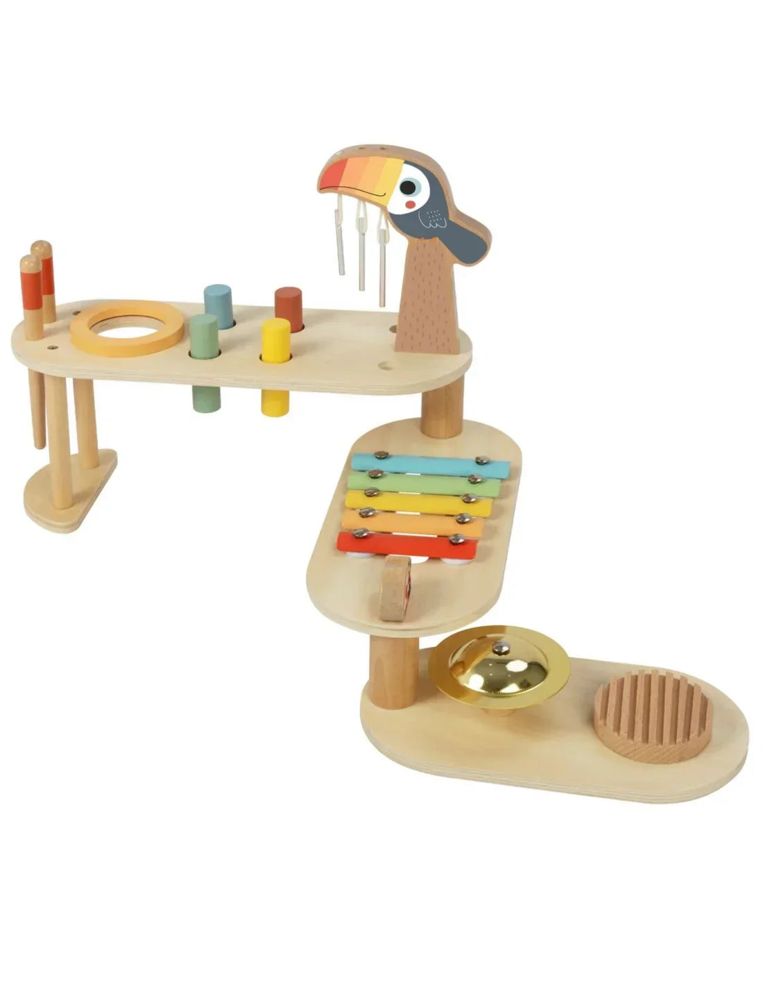 TOOKY TOY muzyczny stolik edukacyjny dla dzieci z motywem tukana