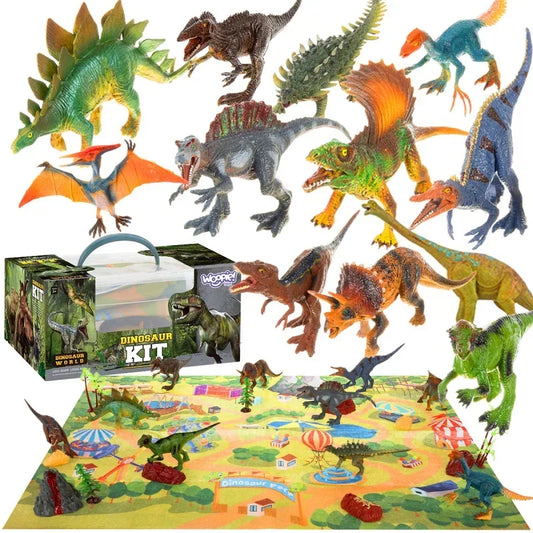 WOOPIE zestaw dinozaurów XXL z matą Prehistoryczny Świat dla dzieci - zabawki-dla-dziewczynki