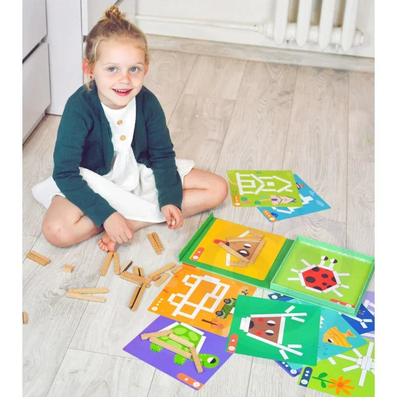 TOOKY TOY Układanka Gra Logiczna 49 el - zabawki-dla-dziewczynki