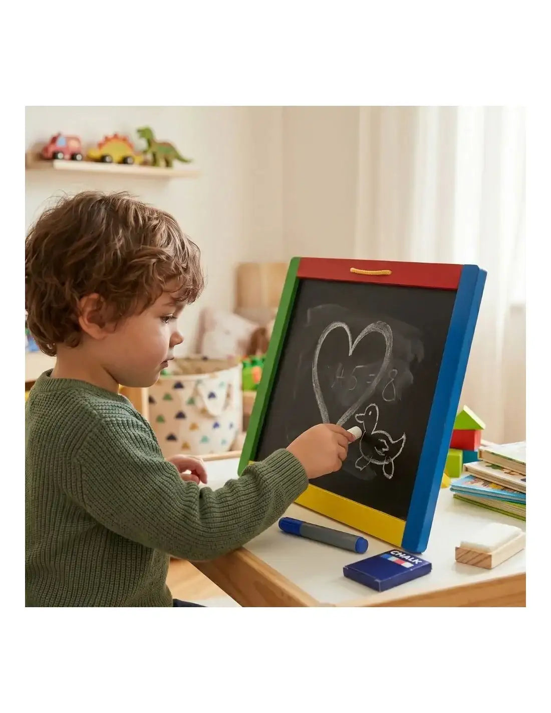 VIGA tablica Montessori dla dzieci z literkami magnetycznymi