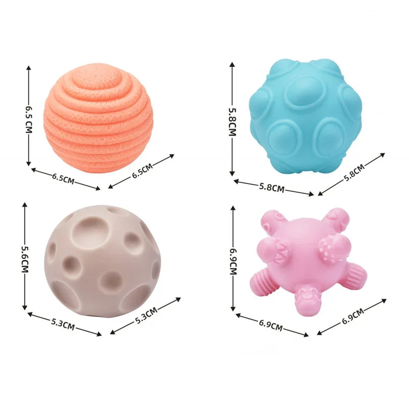 WOOPIE BABY Elastyczna Kostka Sensoryczna Sorter dla Dzieci Zwariowane Kształty 5 el. - zabawki-dla-dziewczynki