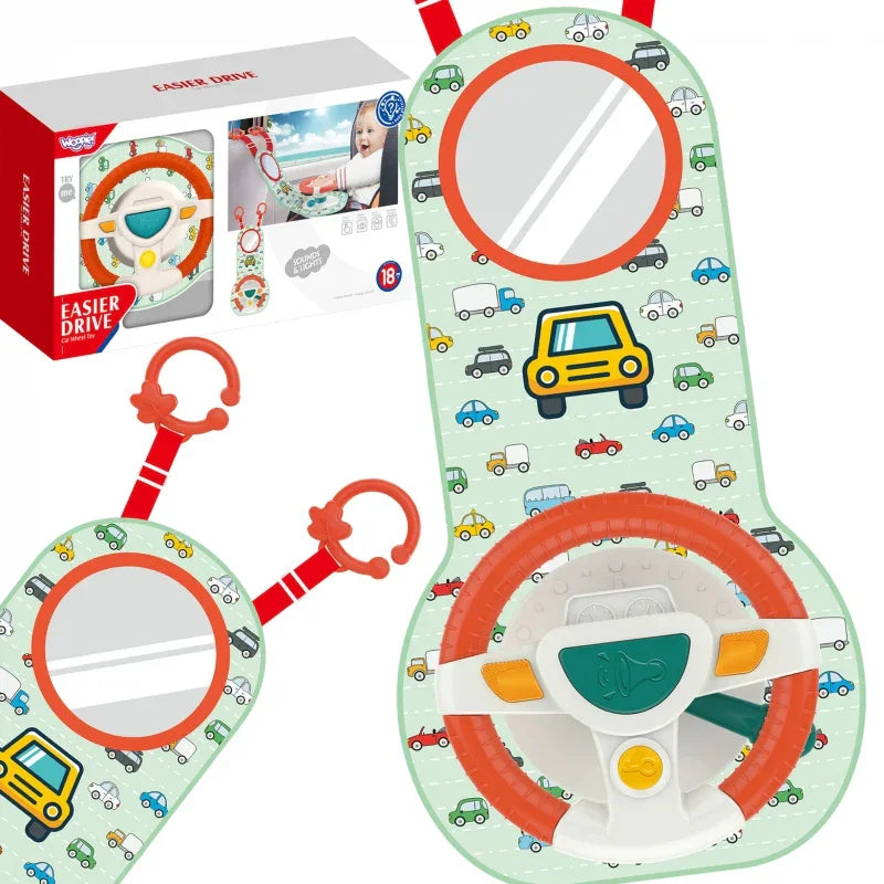 WOOPIE BABY Kierownica Interaktywna Do Samochodu Zestaw Małego Kierowcy - zabawki-dla-dziewczynki
