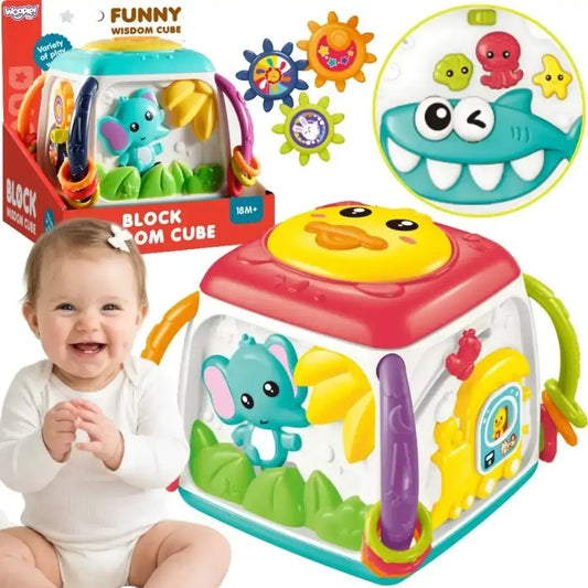 WOOPIE BABY Interaktywna Kostka Edukacyjna 18m+ wielofunkcyjna zabawka dla malucha