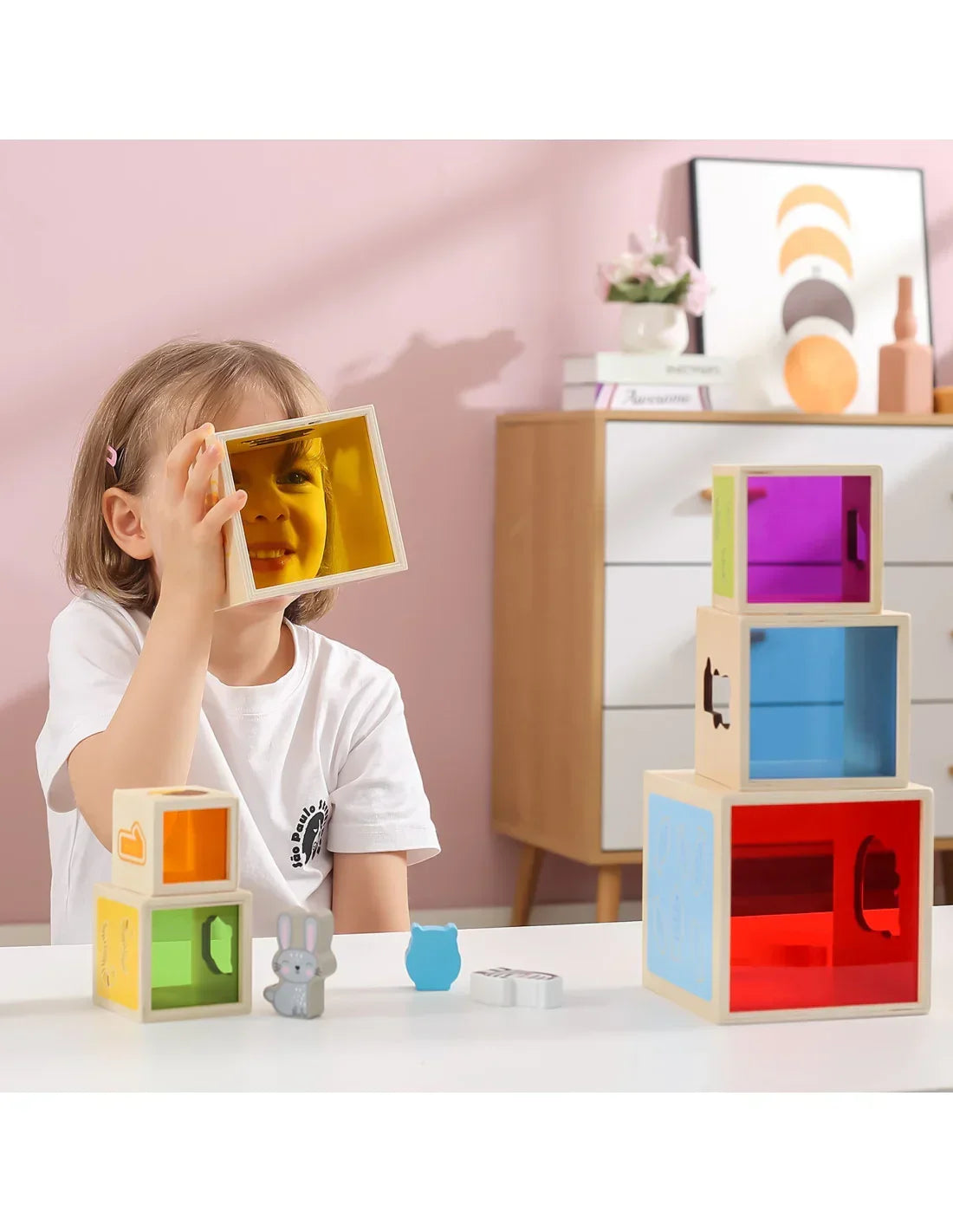 Piramidka Montessori VIGA sorter drewniany dla dzieci - zabawki-dla-dziewczynki
