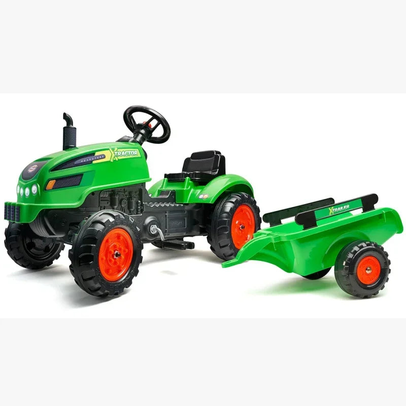 Traktorek z przyczepką FALK X Tractor dla chłopca i dziewczynki - zabawki-dla-dziewczynki