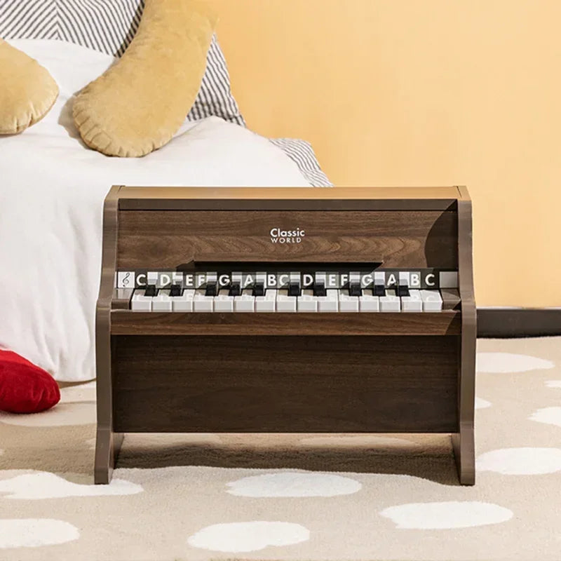 Drewniane pianino CLASSIC WORLD klasyczne edukacyjne - zabawki-dla-dziewczynki