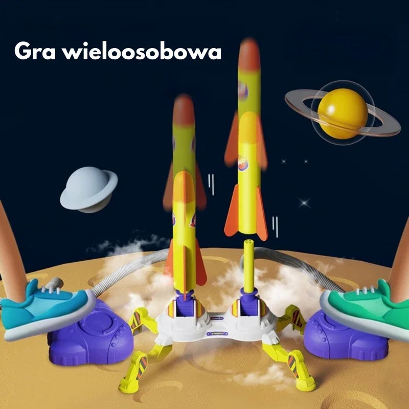 WOOPIE Podwójna Wyrzutnia Rakiet Piankowych 6 szt. - zabawki-dla-dziewczynki