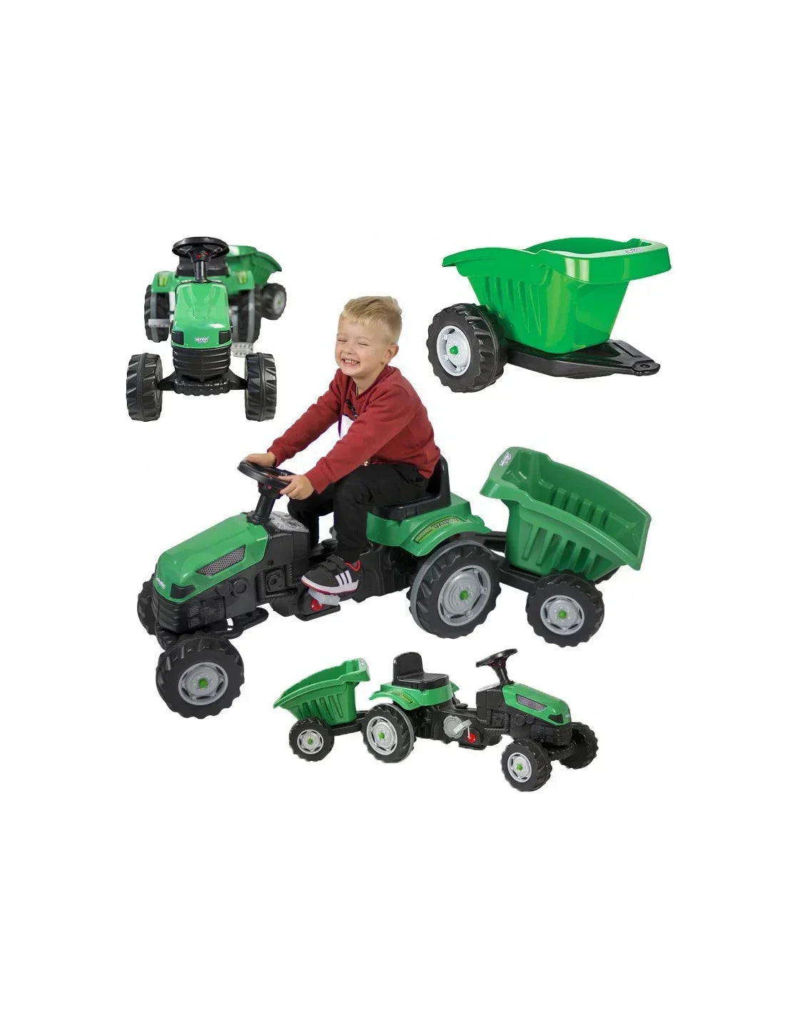Traktor WOOPIE z napędem dla małych odkrywców - zabawki-dla-dziewczynki