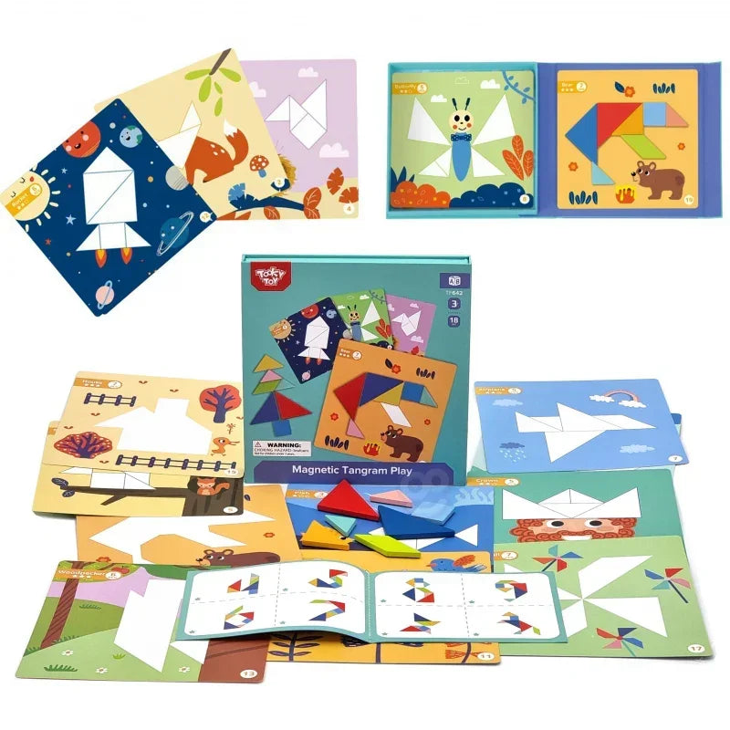 TOOKY TOY Tangram układanka edukacyjna - zabawki-dla-dziewczynki