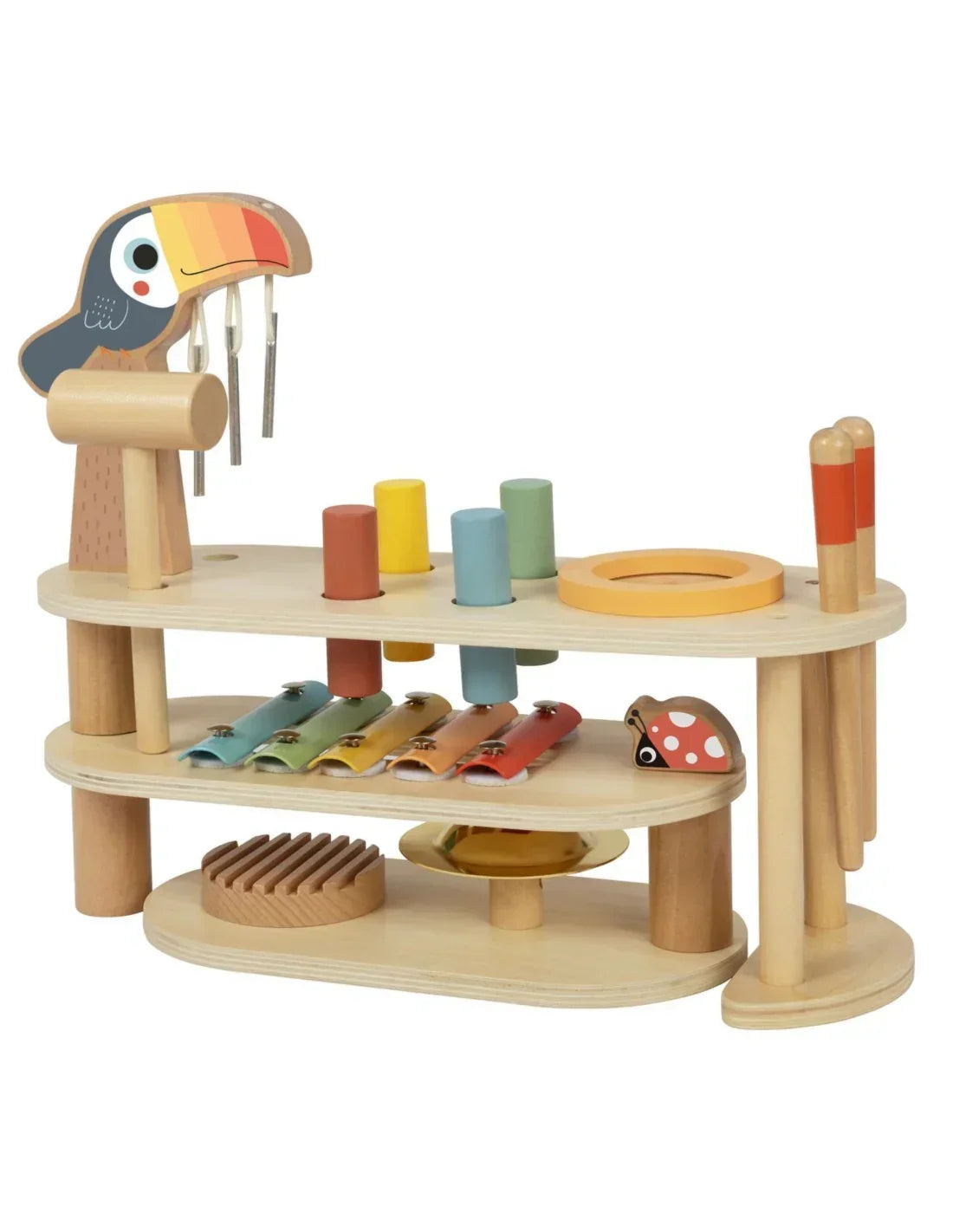 TOOKY TOY stolik muzyczny Tukan – zabawka edukacyjna dla malucha