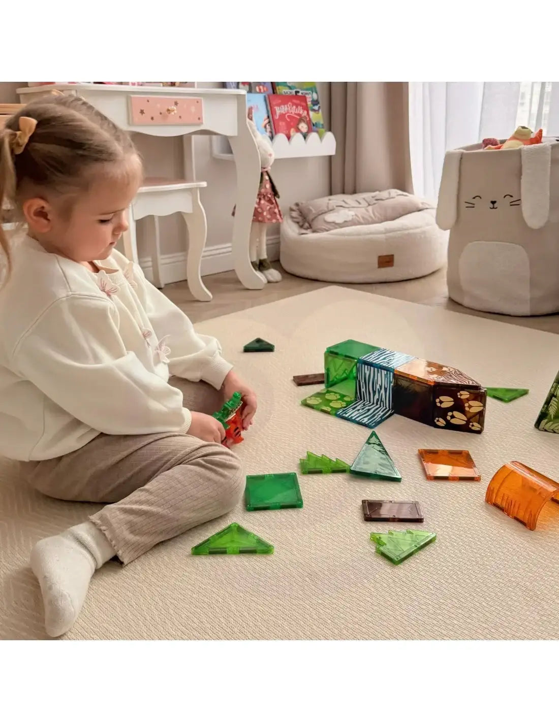 WOOPIE zestaw klocków magnetycznych 3D Zwierzęta Dżungli