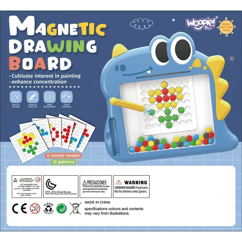 WOOPIE Tablica Magnetyczna dla Dzieci Montessori MagPad Dinozaur - zabawki-dla-dziewczynki