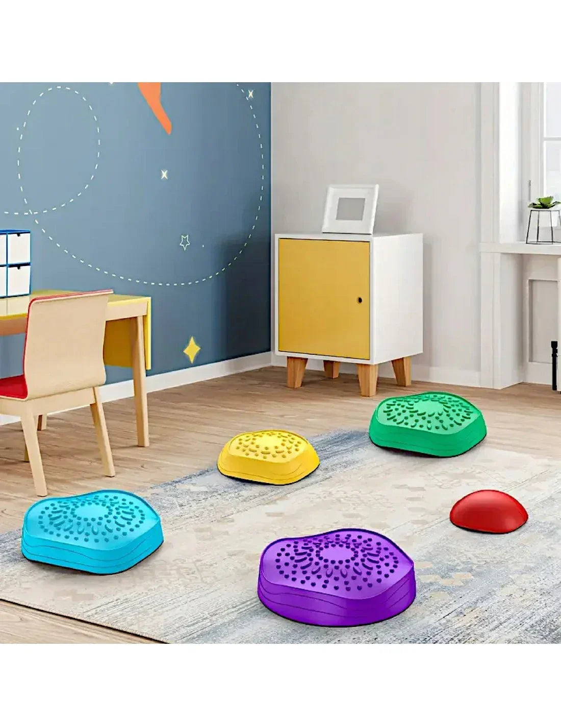 5-WOOPIE Ścieżka Sensoryczna Kamienie Balansujące dla Dzieci Trening Równowagi 5 szt.-5