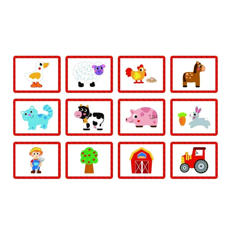 Magnetyczne puzzle TOOKY TOY układanka farma dla maluchów - zabawki-dla-dziewczynki