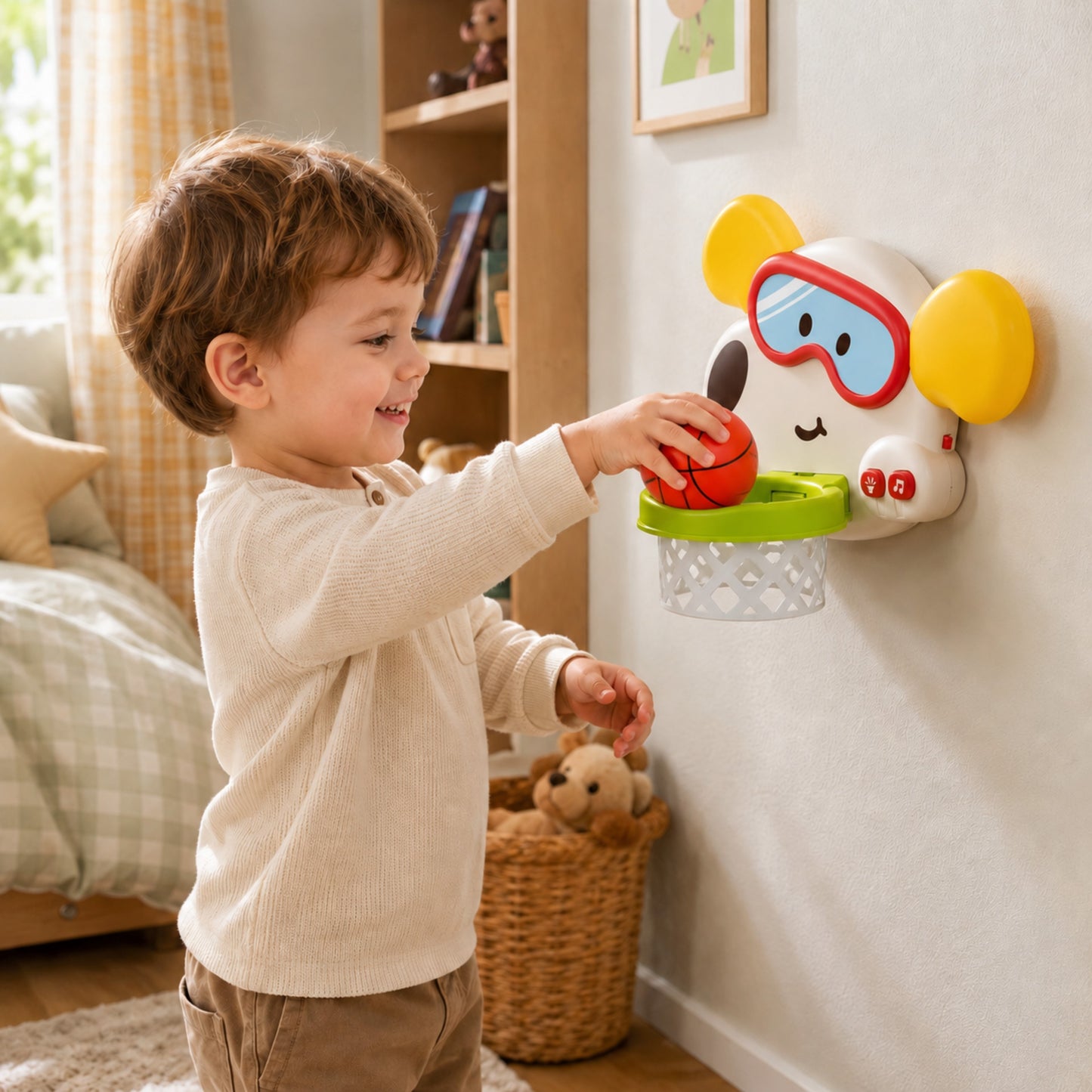 2-WOOPIE BABY Interaktywny Kosz Do Koszykówki Piesek Dla Dzieci-2