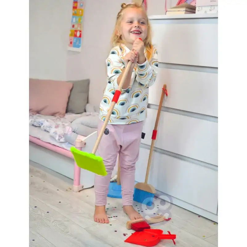 TOOKY TOY drewniany zestaw sprzątania edukacyjna zabawka dla dzieci - zabawki-dla-dziewczynki