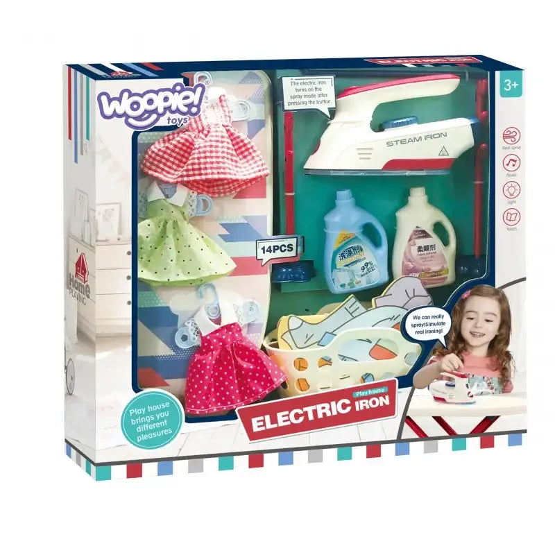 Zabawka WOOPIE deska do prasowania XXL żelazko wieszaki - zabawki-dla-dziewczynki