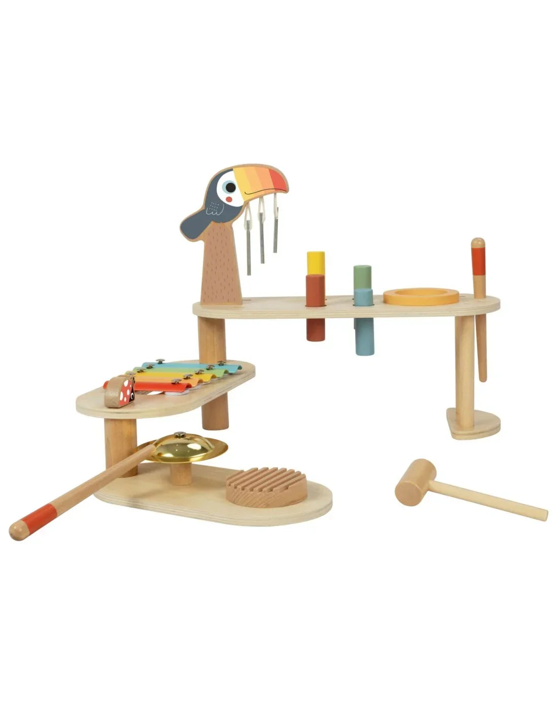 Stolik aktywności muzyczny Tooky Toy Tukan dla dzieci Montessori