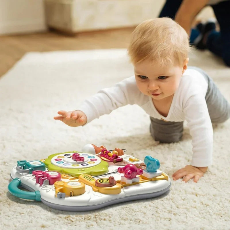 WOOPIE Tablica Montessori Manipulacyjna Sensoryczna Interaktywna dla Malucha - zabawki-dla-dziewczynki
