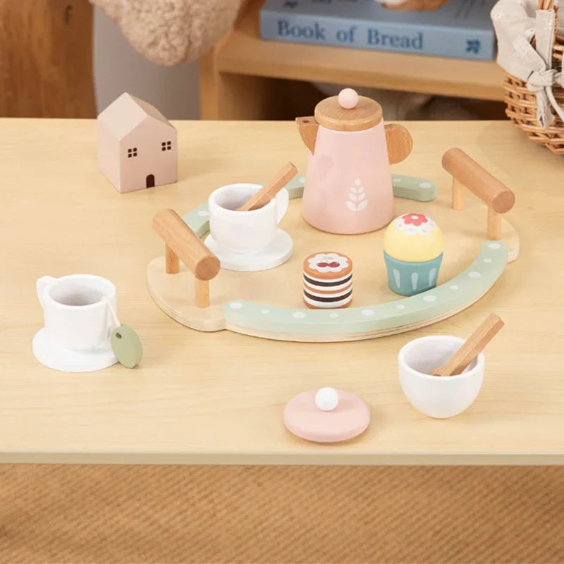 3-WOOPIE GREEN Drewniany Zestaw do Herbaty i Kawy 12 el. FSC-3