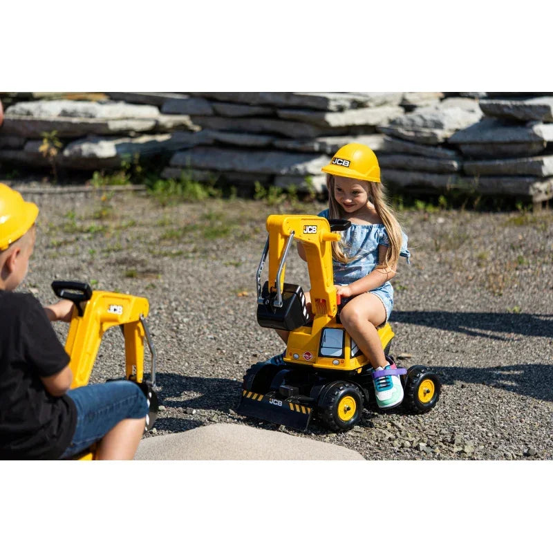 FALK JCB DIGGER koparka żółta ruchoma łyżka - zabawki-dla-dziewczynki