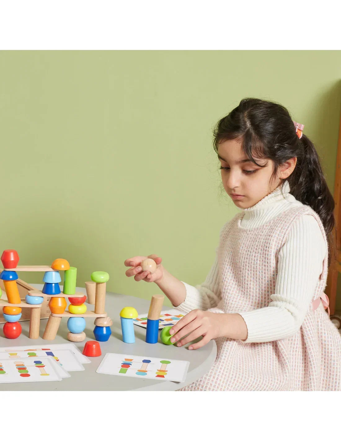 VIGA edukacyjne klocki drewniane układanka geometryczna - zabawki-dla-dziewczynki