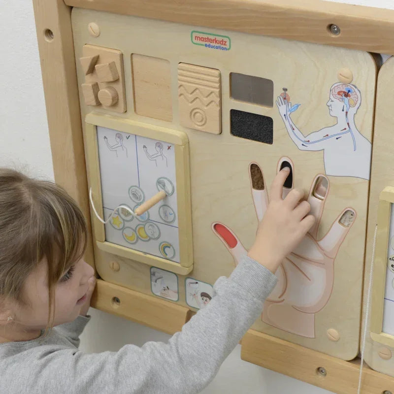 MASTERKIDZ tablica edukacyjna zmysł dotyku Montessori rozwój motoryki - zabawki-dla-dziewczynki