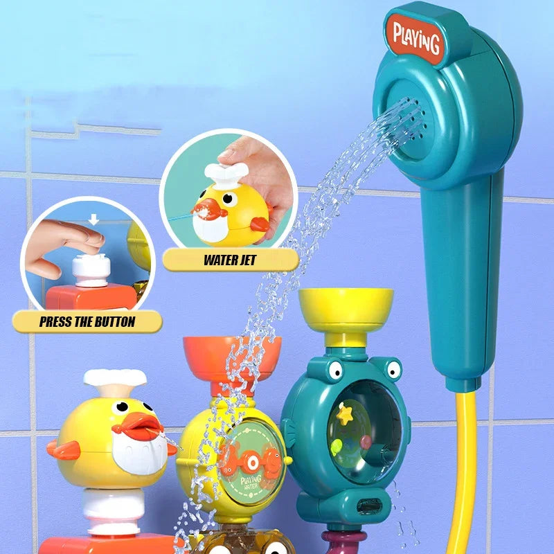 WOOPIE BABY Zabawka do Kąpieli Kranik Prysznic Fontanna Przelewowa Kaczuszka - zabawki-dla-dziewczynki