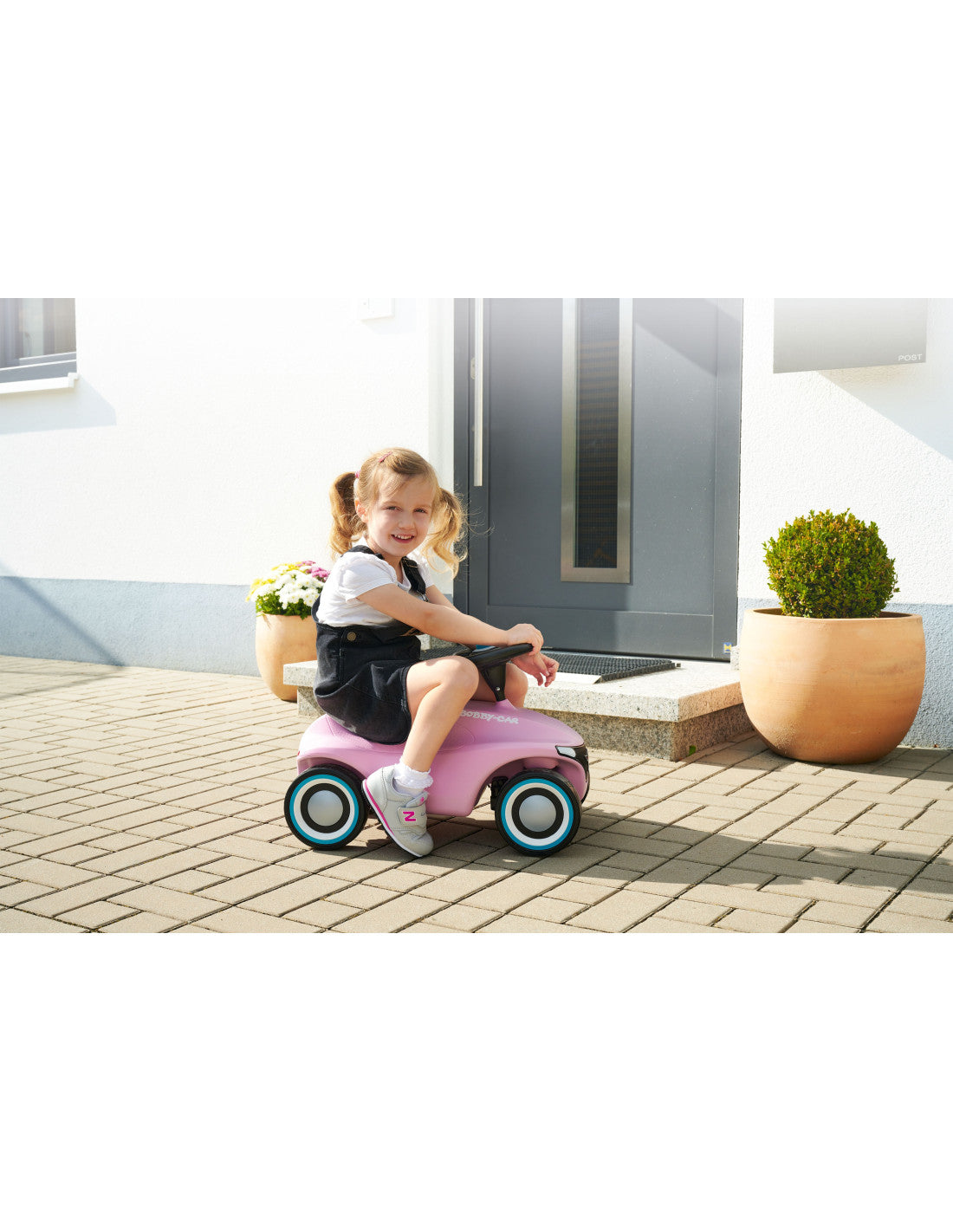 5-BIG Różowy Jeżdzik Pchacz Bobby Car Neo Pink Dla Dzieci-5