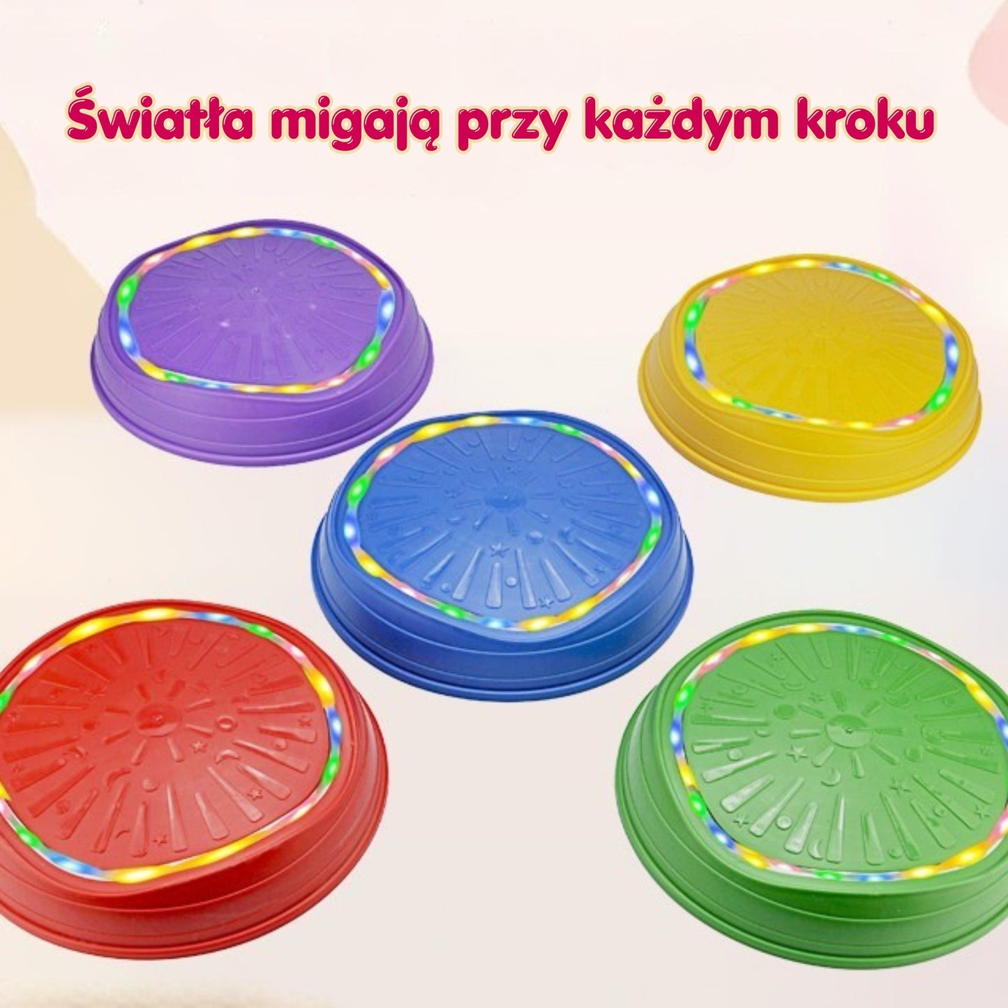 4-WOOPIE Kamienie Równoważne Interaktywne z Dźwiękiem i Światłem 5 el.-4