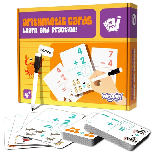 WOOPIE Karty edukacyjne fiszki do nauki liczenia dla dzieci - zabawki-dla-dziewczynki